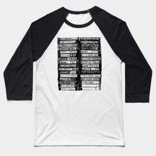 Rap Cassette Tape Engraved Light Baseball T-Shirt